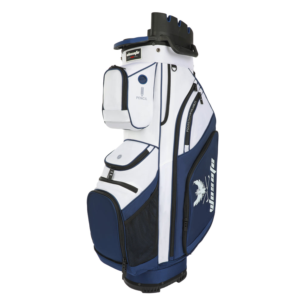 T-LOCK 14-Way Golf Cart Bag with Full-Length Dividers – Anti-Rattle Fixed Slots Organization, 13 Storage Pockets, Insulated Cooler Bag & Rain Cover – Premium Waterproof Oxford Carry Bag for Men & Women(Free Shipping)