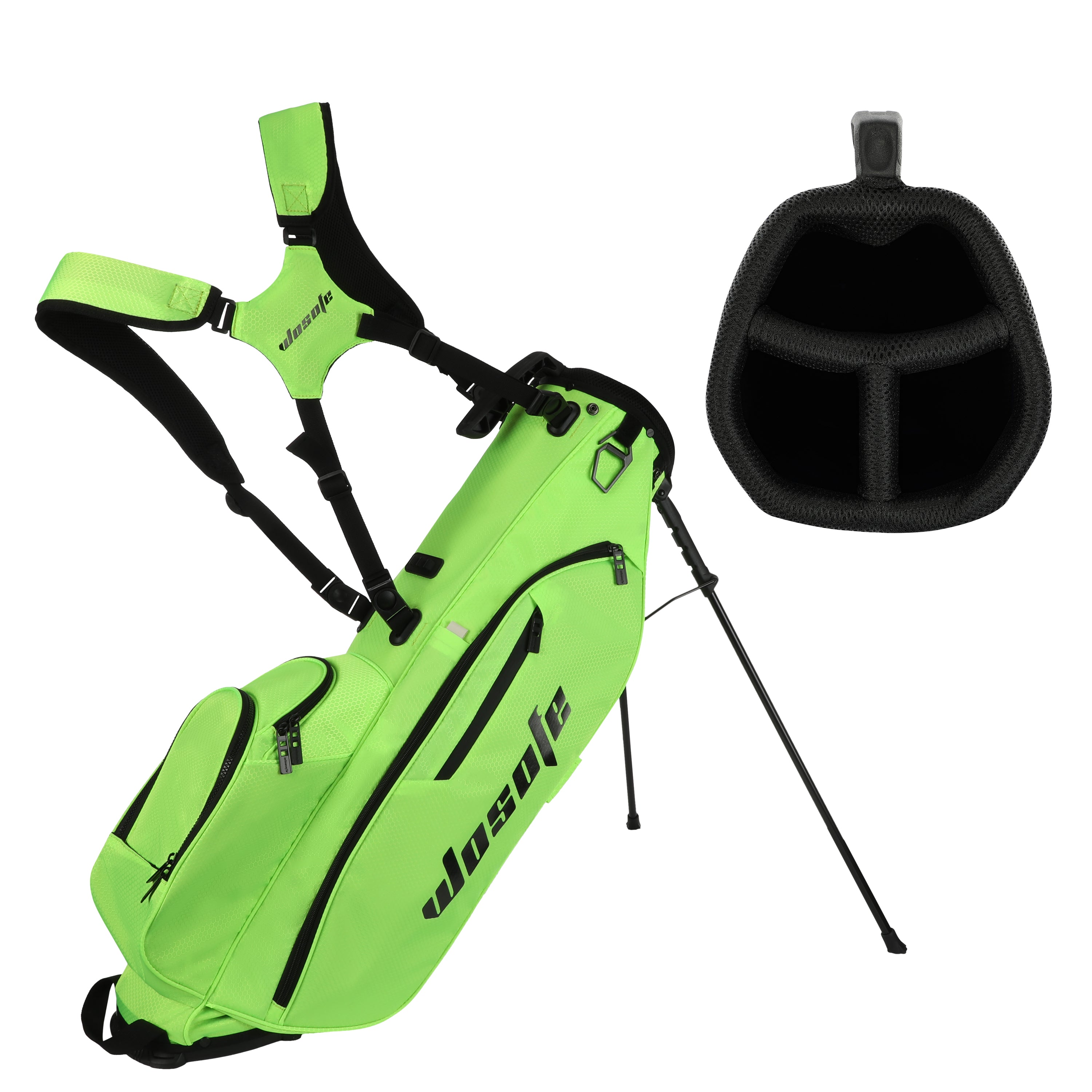 WOSOFE Lightweight Waterproof Golf Carry Bag - 3-Way Divider Top Stand Bag, Premium Nylon Travel Golf Bag for Men & Women