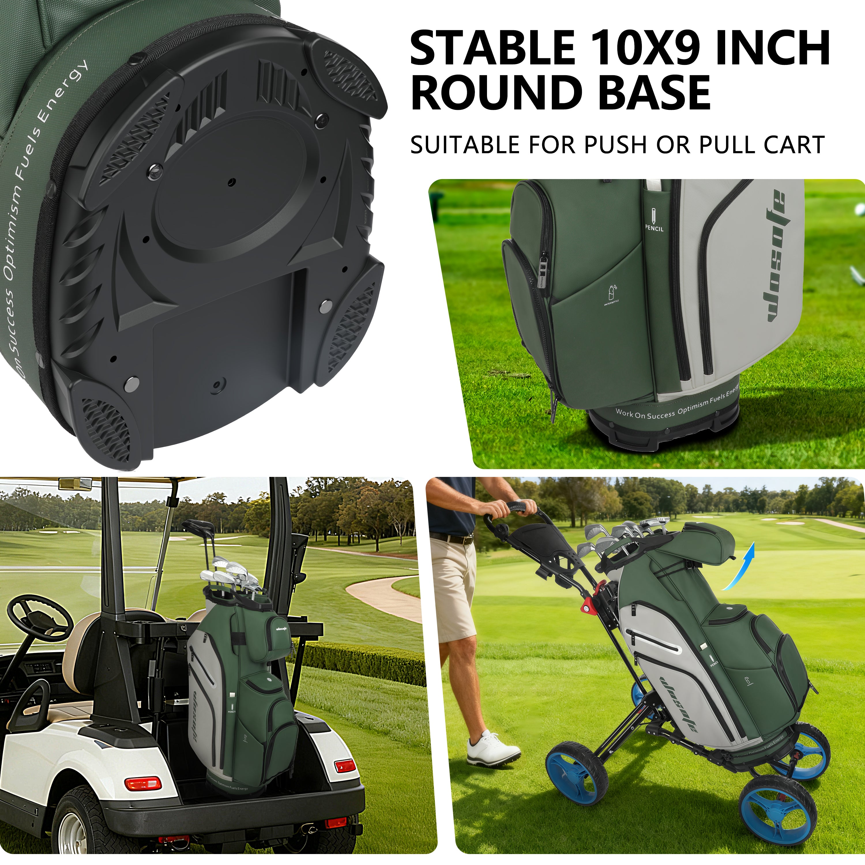 14-Way Golf Cart Bag – Professional Club Organizer with Full-Length Dividers, 10+ Storage Pockets, Insulated Cooler & Rain Hood – Lightweight PU Leather/Oxford Design for Men & Women(FreeShipping))