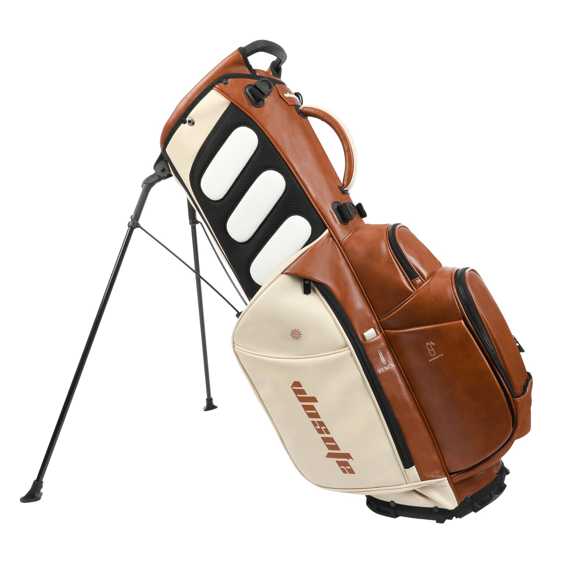 Wosofe JM9001 Golf Stand Bag  Premium PU Leather 6-14Way(Free Shipping)