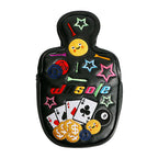 Golf Head Covers Mallet Putter Headcover Magnetic Closure High Qulatity Premium Waterproof PU Leather High-density Embroidery Technology Mallet Putter Covers