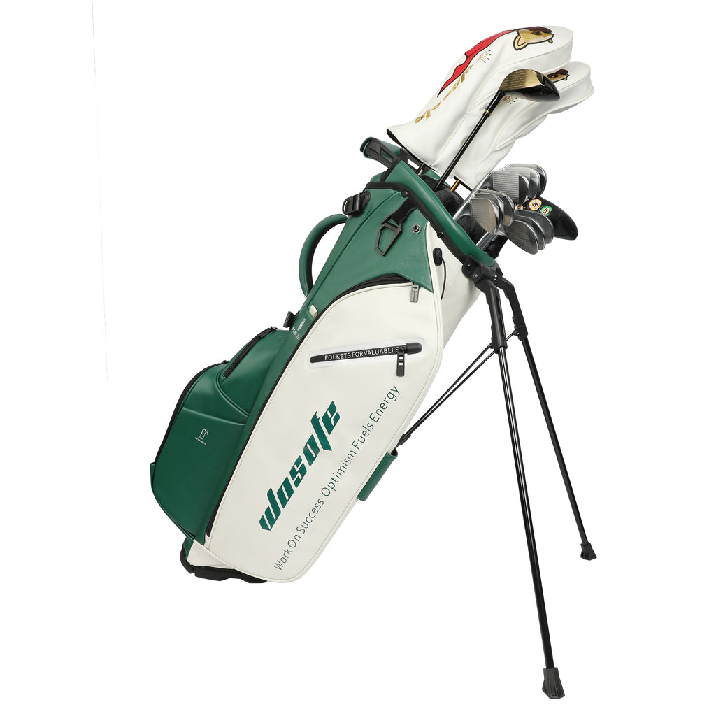 Wosofe JM9001 Golf Stand Bag  Premium PU Leather 6-14Way(Free Shipping)