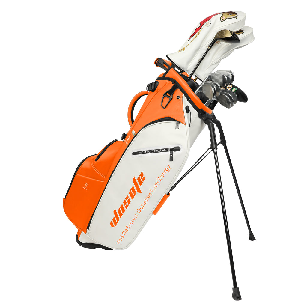 Wosofe JM9001 Golf Stand Bag  Premium PU Leather 6-14Way(Free Shipping)