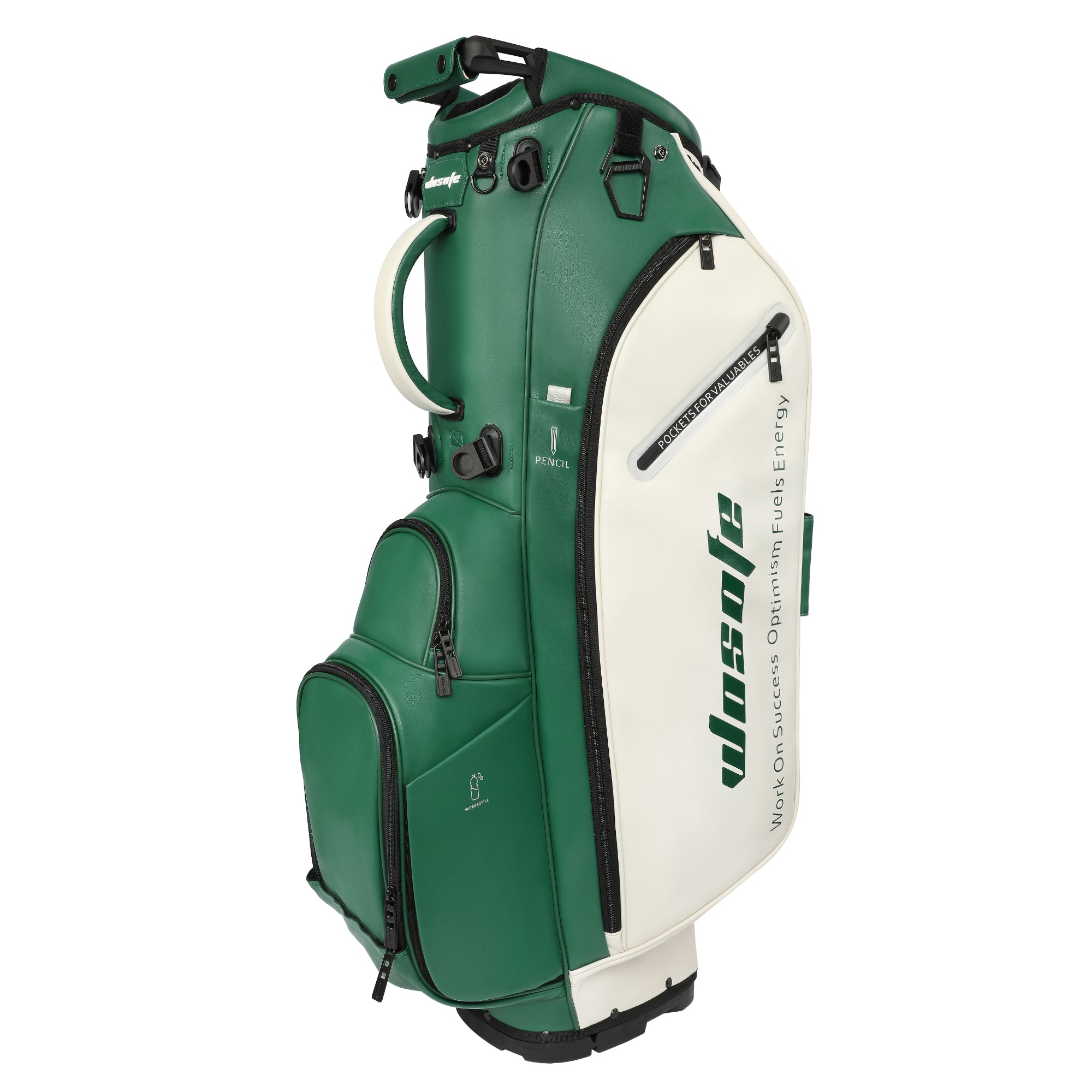 Wosofe JM9001 Golf Stand Bag  Premium PU Leather 6-14Way(Free Shipping)