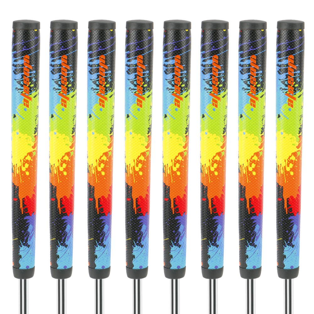 Golf Grips, Women Men Midsize 2-types Grips with Different Weights for 60g&110g, Comfortable Advanced Texture and Control Stroke Enhancement Putter Grips, Soft &TackyTraction Golf Putter Grip