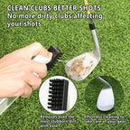 Golf Club Cleaner Brush White Press Sprayer Brush Recess Tool