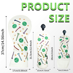 Golf Balls & Tees Wood Headcover 4pcs Golf Headcover Driver Fairway Hybrid Woods Premium PU Leather With Interchangeable No.Tags