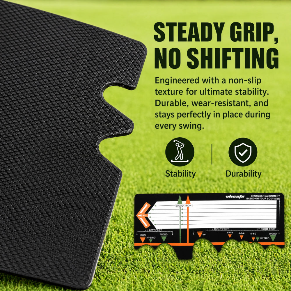 Putter Practice Device Beginner Posture Auxiliary Corrector Golf Swing Training Aid Stick Hitting Station Mat