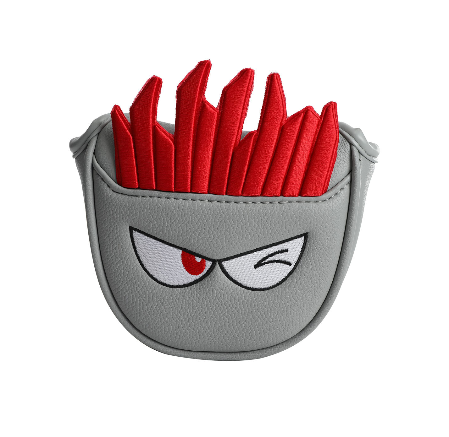 Funny French Fries Golf Mallet Putter Cover with Strong Magnetic Closure - Premium PU Leather Putter Headcover for TaylorMade Spider, Odyssey, Scotty Cameron - Creative Golf Bag Accessories & Gift