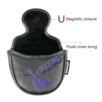 Magnetic golf mallet putter headcover waterproof durable dense embroidery golf head covers protective equipment for putter club fit for most clubs