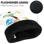 Golf Head cover 4pcs/set  Driver Fairway Hybrid Woods Golf Headcover high quality Premium PU With Interchangeable No.Tags