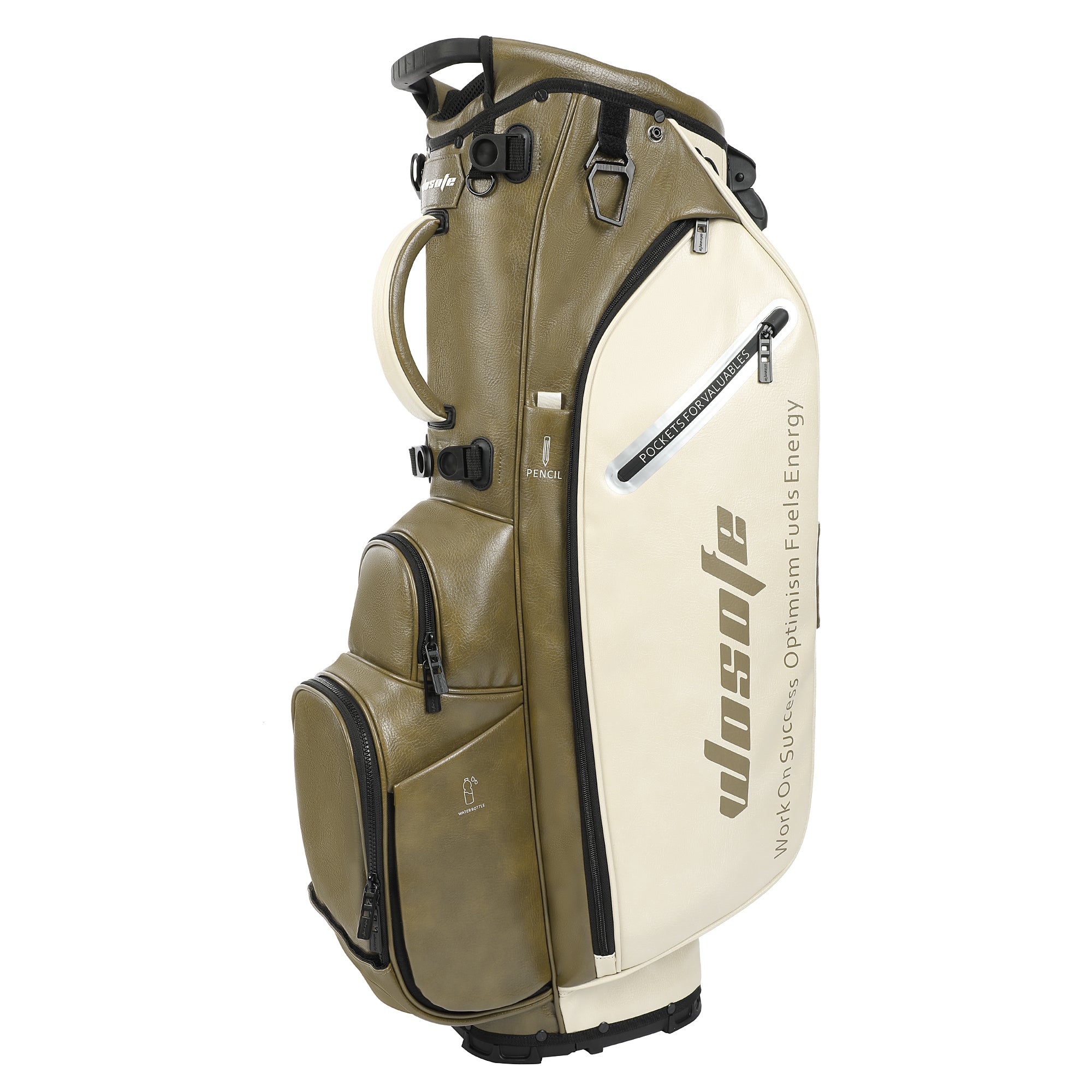 Wosofe JM9001 Golf Stand Bag  Premium PU Leather 6-14Way(Free Shipping)