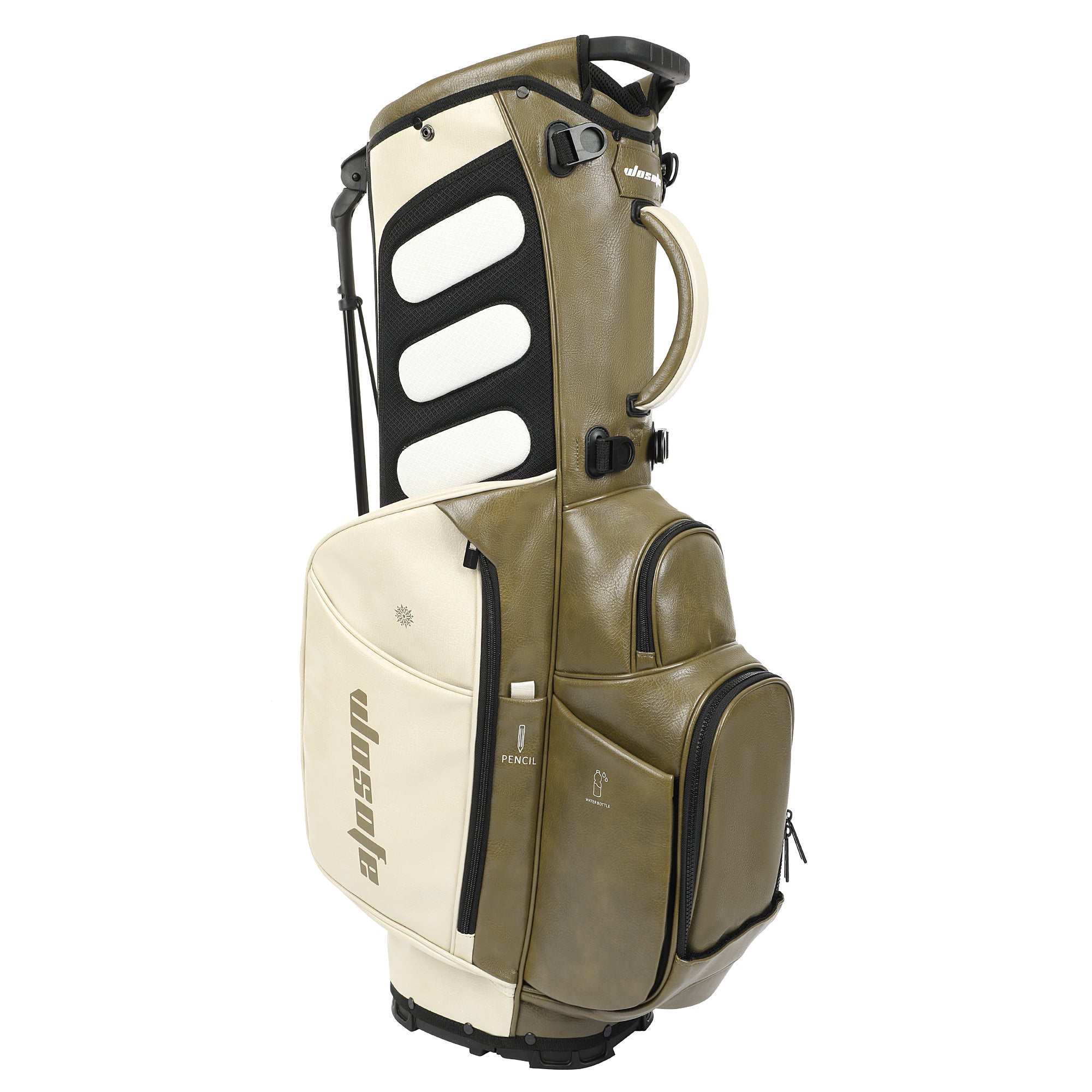 Wosofe JM9001 Golf Stand Bag  Premium PU Leather 6-14Way(Free Shipping)