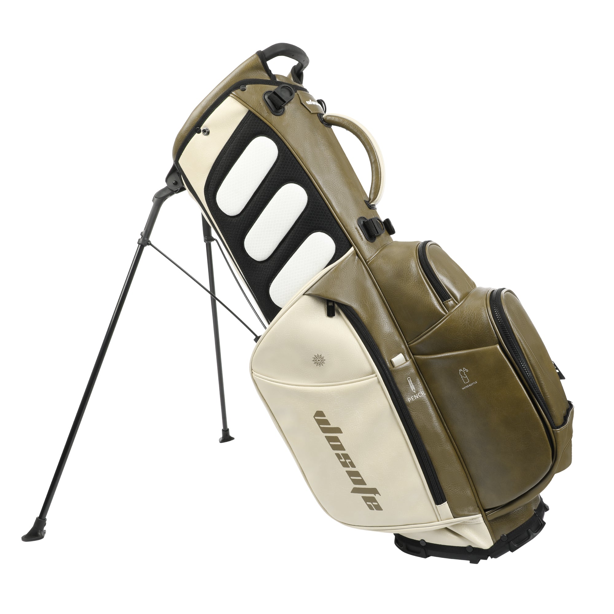Wosofe JM9001 Golf Stand Bag  Premium PU Leather 6-14Way(Free Shipping)