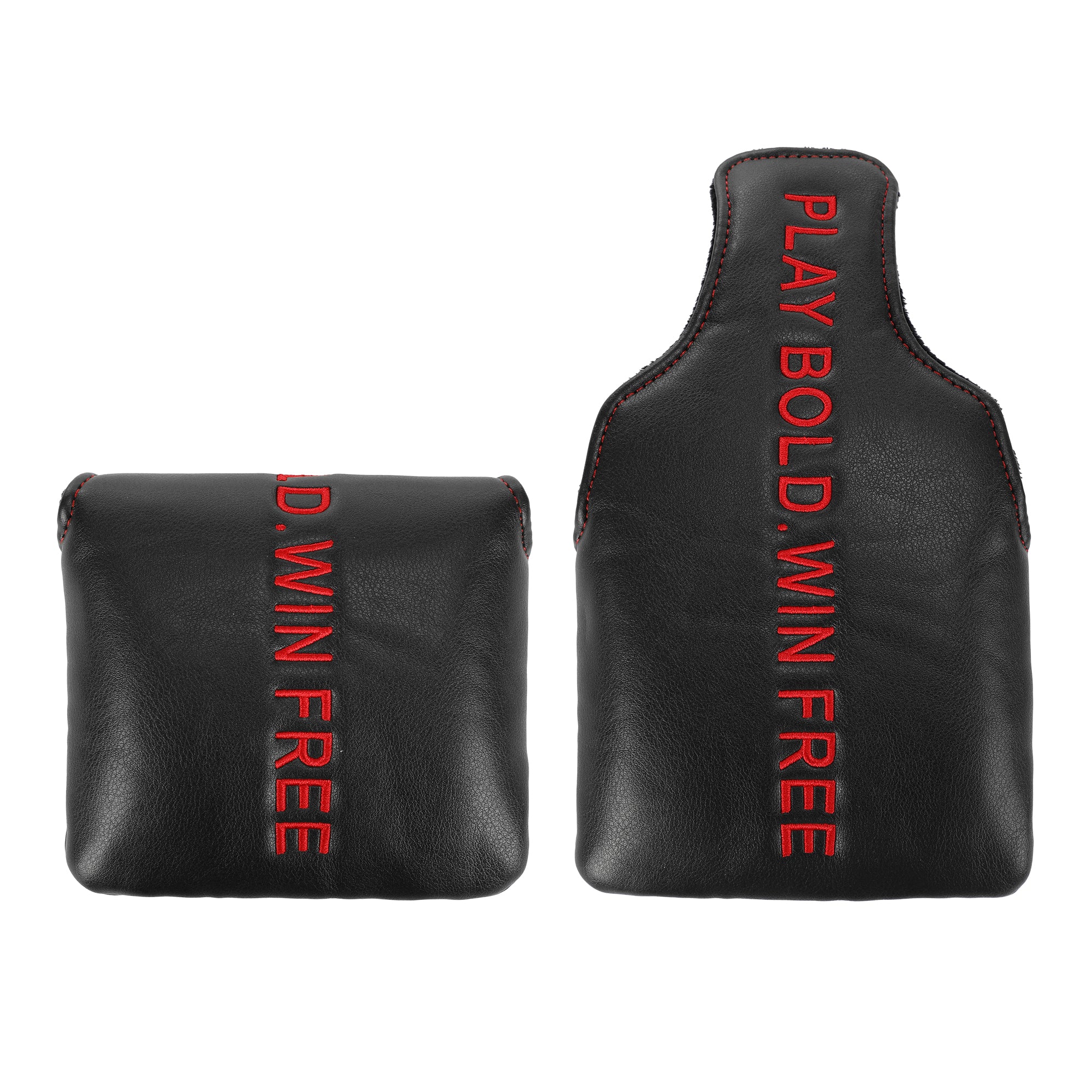 Premium Square Mallet Putter Cover - Magnetic PU Leather Golf Headcover with Velvet Lining & Professional Embroidery, 5 Colors Available, Fits Taylormade Spider, Odyssey & Most Square Mallet Putters