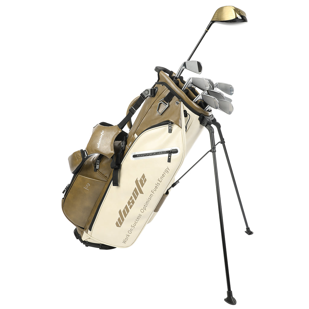 Wosofe JM9001 Golf Stand Bag  Premium PU Leather 6-14Way(Free Shipping)