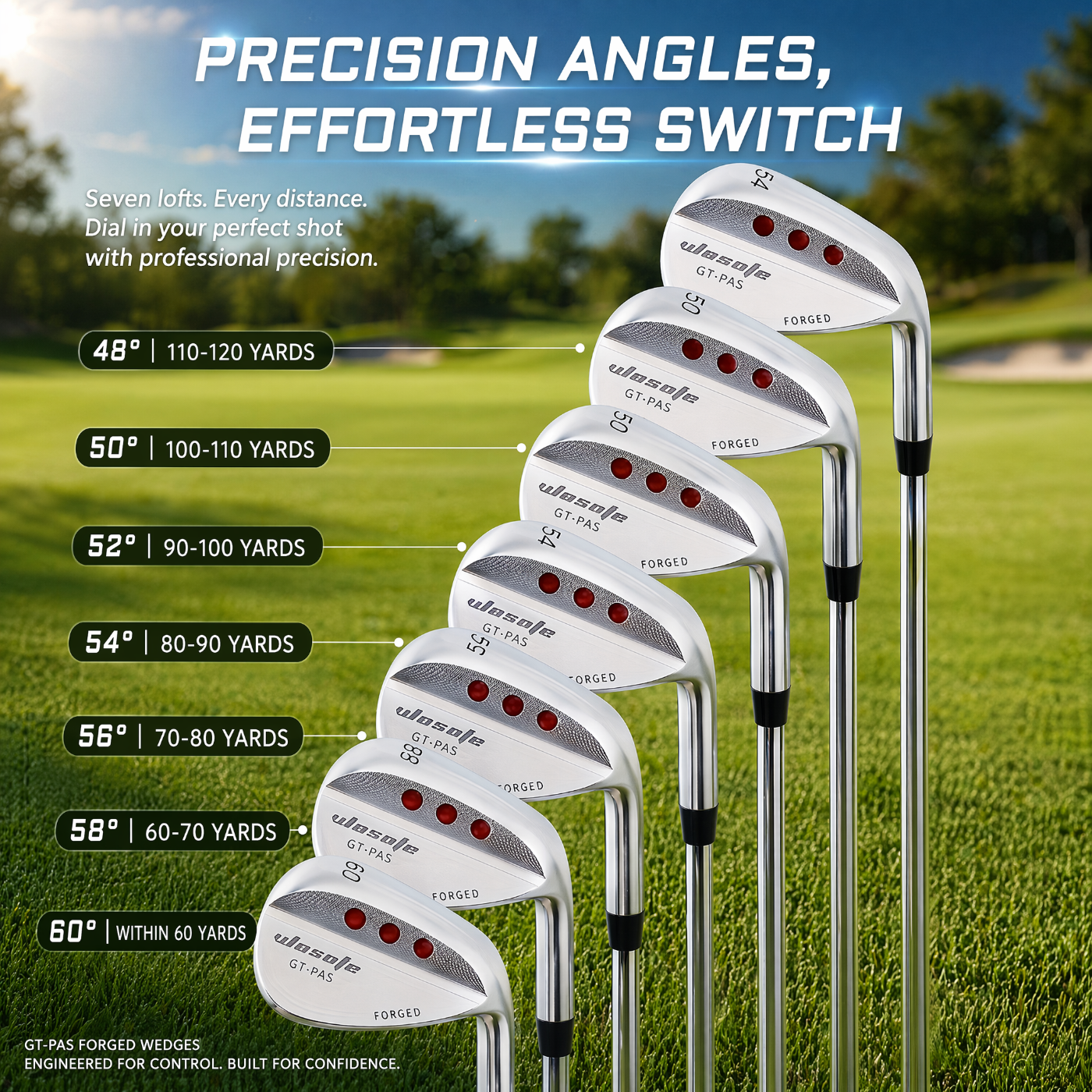 Precision Crafted Golf Wedge
