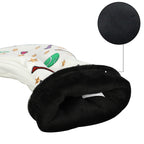 Golf Balls & Tees Wood Headcover 4pcs Golf Headcover Driver Fairway Hybrid Woods Premium PU Leather With Interchangeable No.Tags