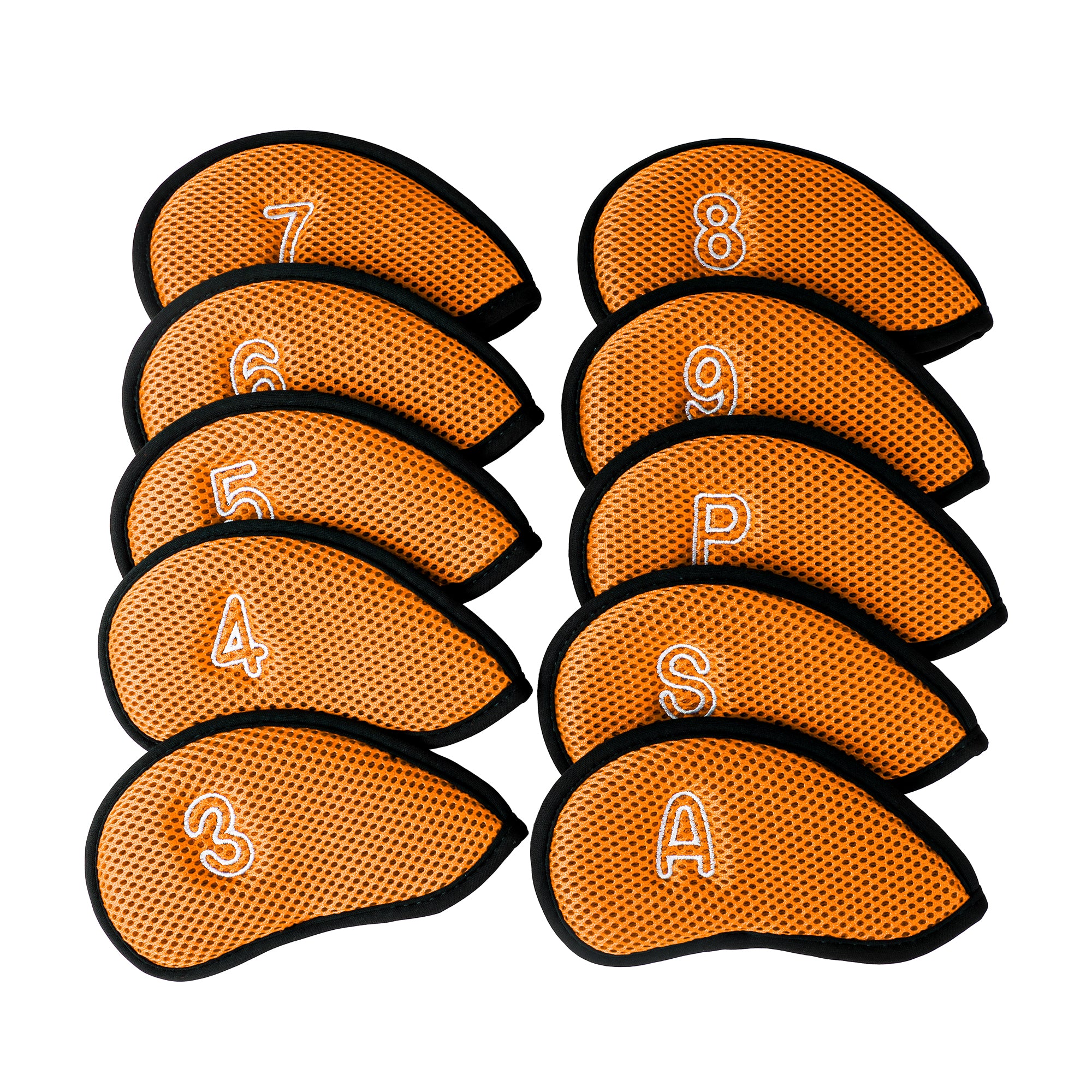 Golf Iron Covers Set Durable Lightweight Golf Club Head Cover 10Pcs/Pack Fit Most Irons
