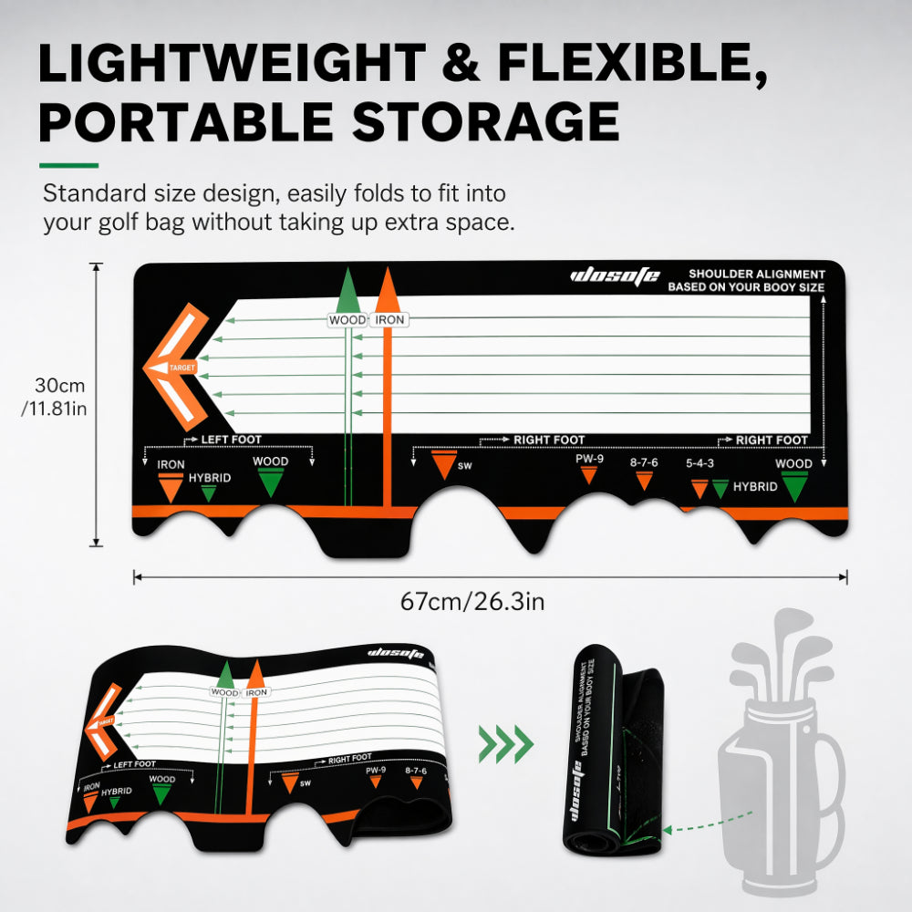 Putter Practice Device Beginner Posture Auxiliary Corrector Golf Swing Training Aid Stick Hitting Station Mat