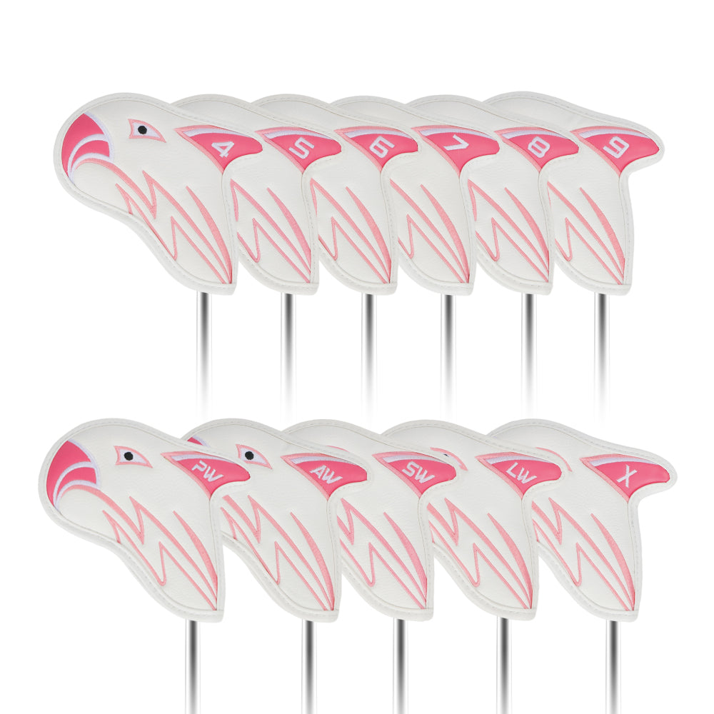 Golf headcovers, Eagle Premium PU 11pcs/Set Wedge & Iron Headcovers with Hook&Loop Closure