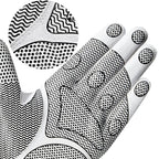 Golf Glove Mens Left Hand Gray Black Premium Super Fiber Cloth Weathersof Grip Soft Comfortable Perfect for Gift