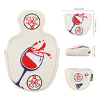 Magnetic golf mallet putter headcover waterproof durable dense embroidery golf head covers protective equipment for putter club fit for most clubs