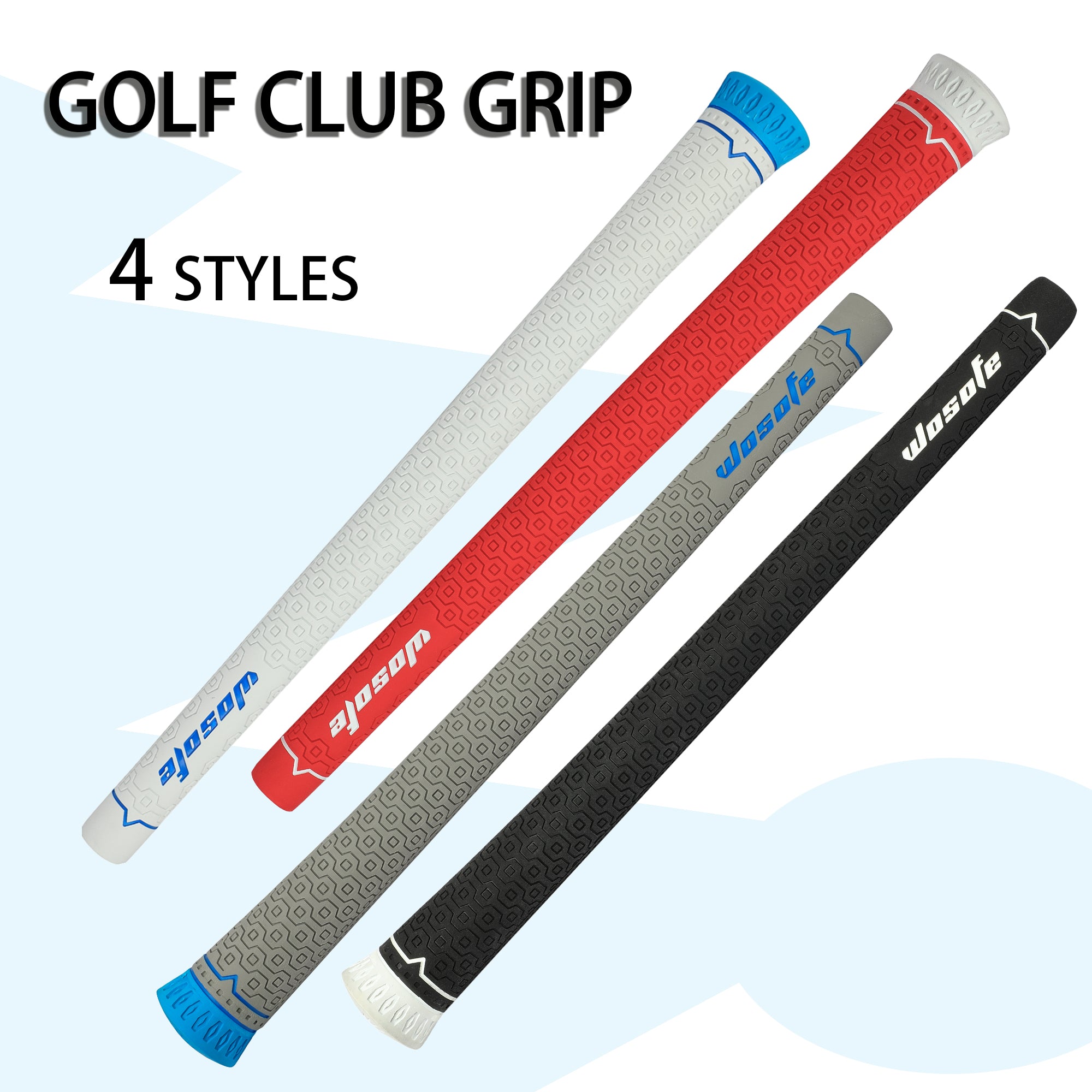 Golf Club Grips Gray Non-Slip Ultra-Light Grip Handlebar Cover