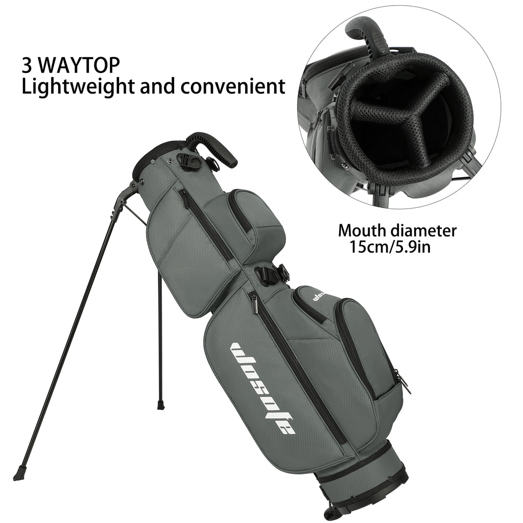 Lightweight 3-Way Golf Stand Bag  Ultra-Portable