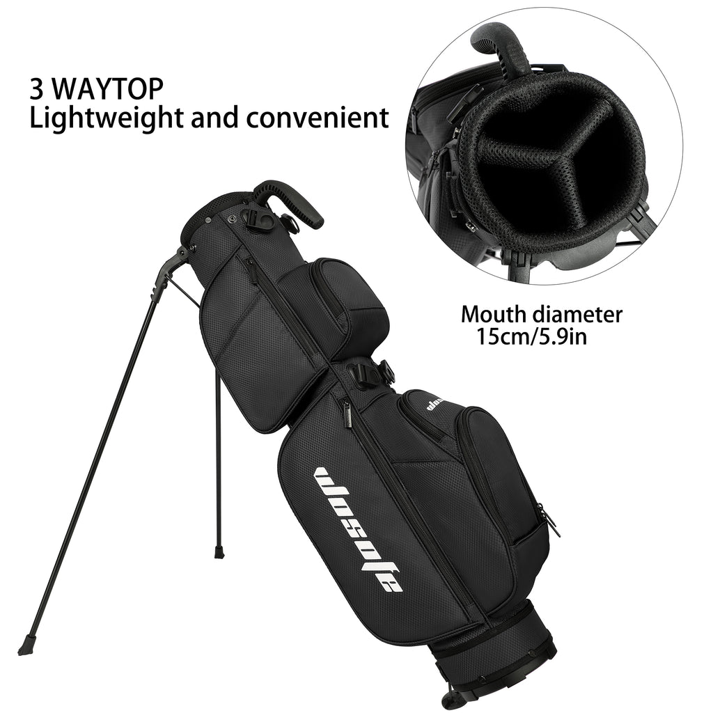 Lightweight 3-Way Golf Stand Bag  Ultra-Portable