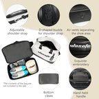 Golf Bag High Quality PU Leather Black Waterproof Golf Clothes Bag