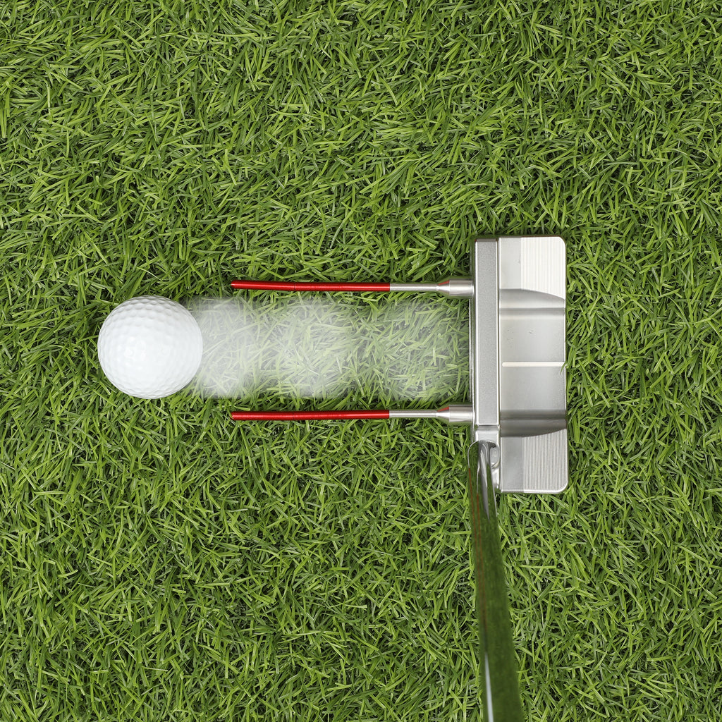 Magnetic Golf Putter Alignment Aid Training Tool - Premium Aluminum Putter Face Angle Corrector - Portable Golf Putting Precision Practice Equipment for Home & Green