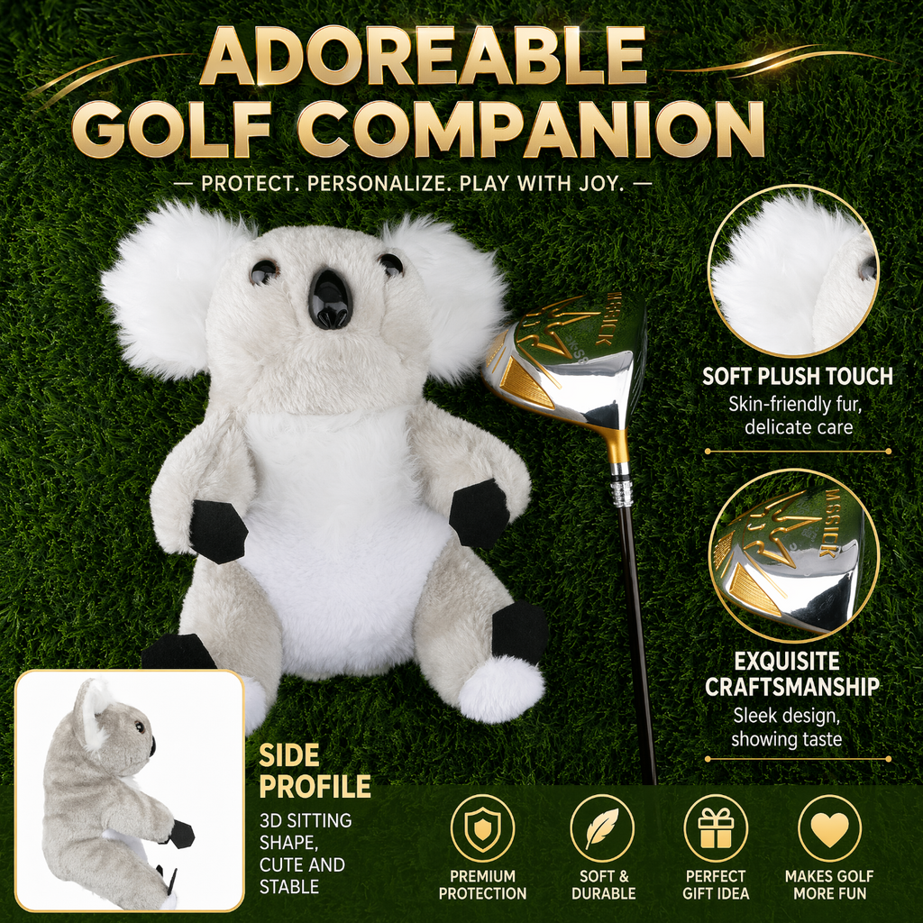 Plush Koala Driver Headcover