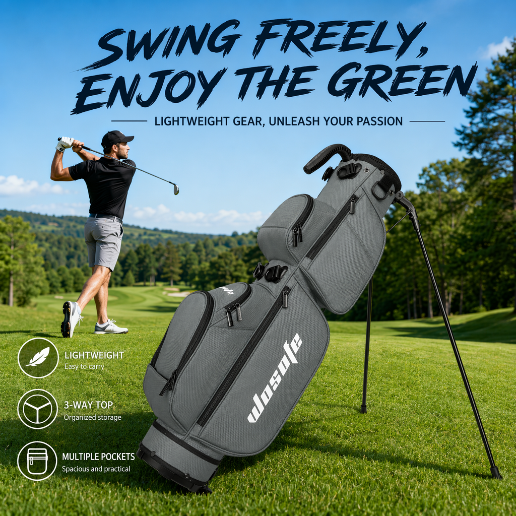 Lightweight 3-Way Golf Stand Bag  Ultra-Portable