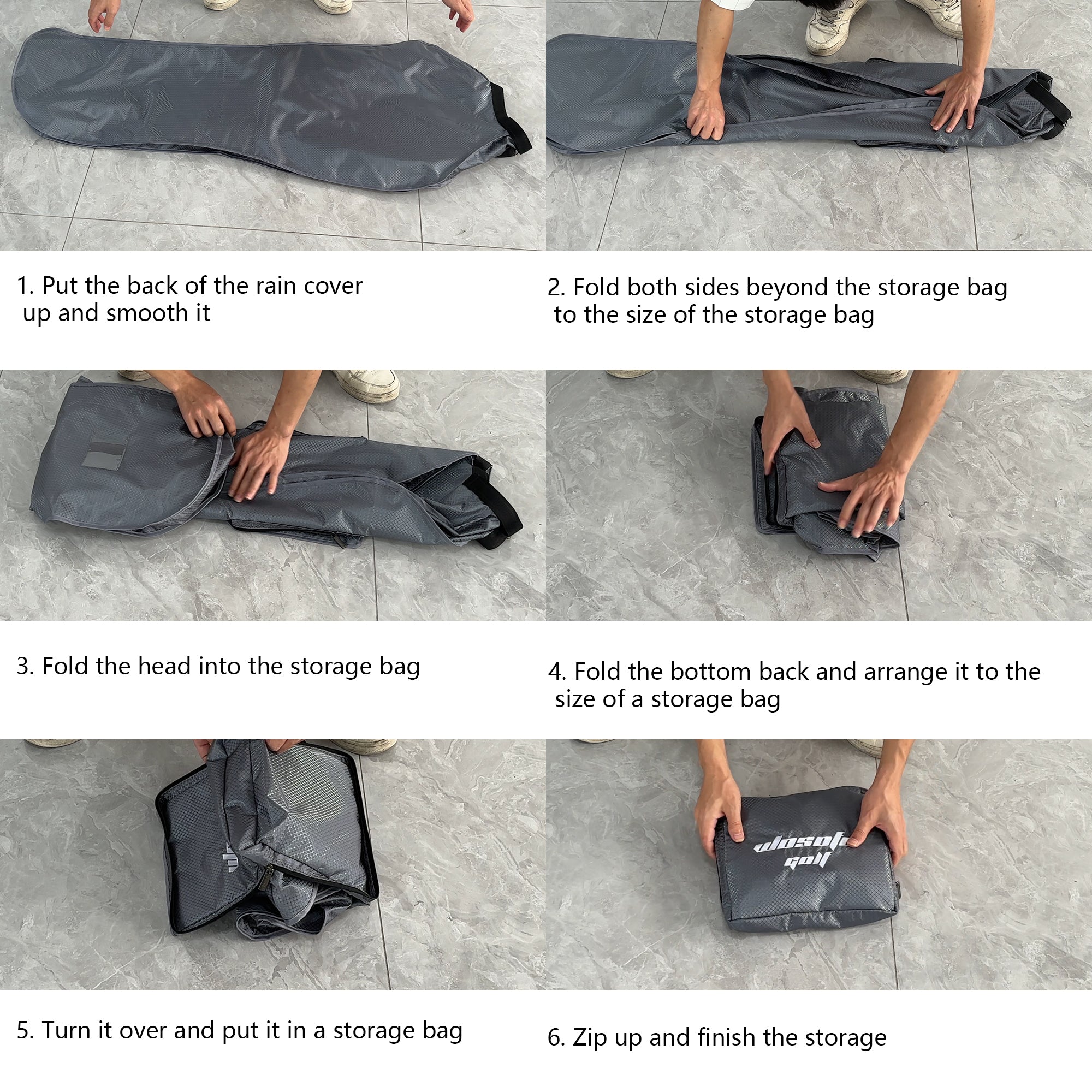 Golf Bag Rain Cover Dustproof Waterproof Bag Protection Cover Bag Raincoat Storage Convenient