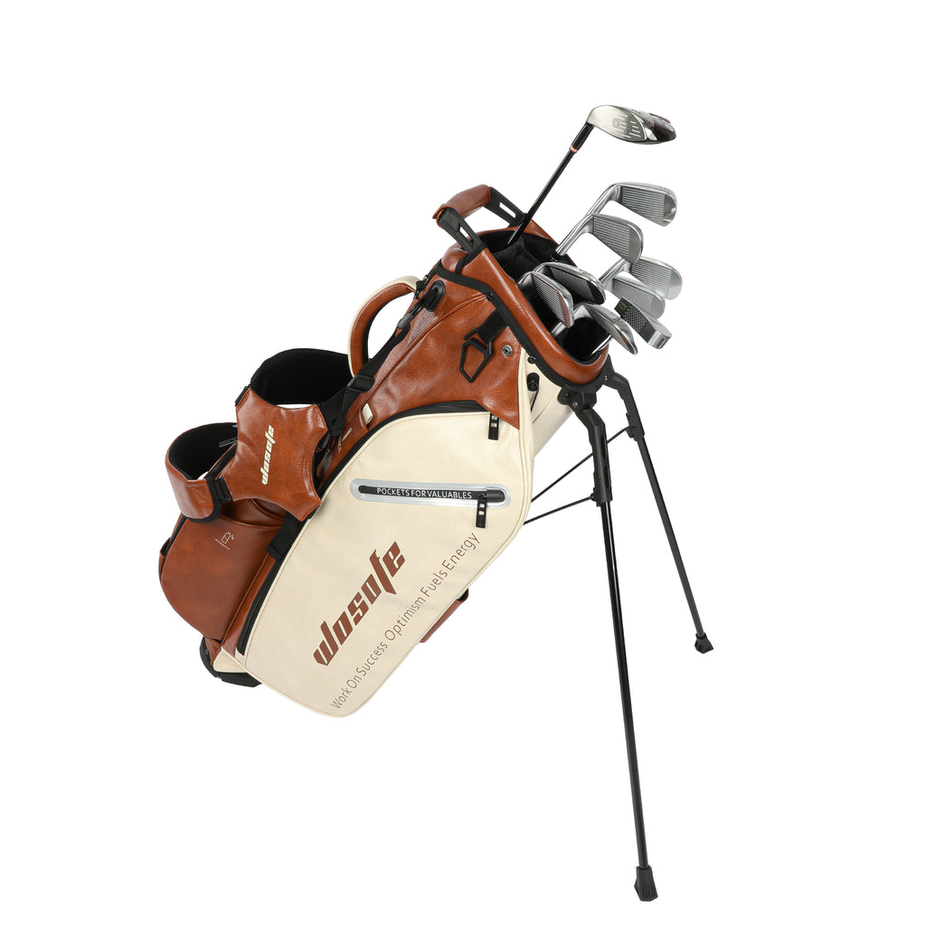 Wosofe JM9001 Golf Stand Bag  Premium PU Leather 6-14Way(Free Shipping)