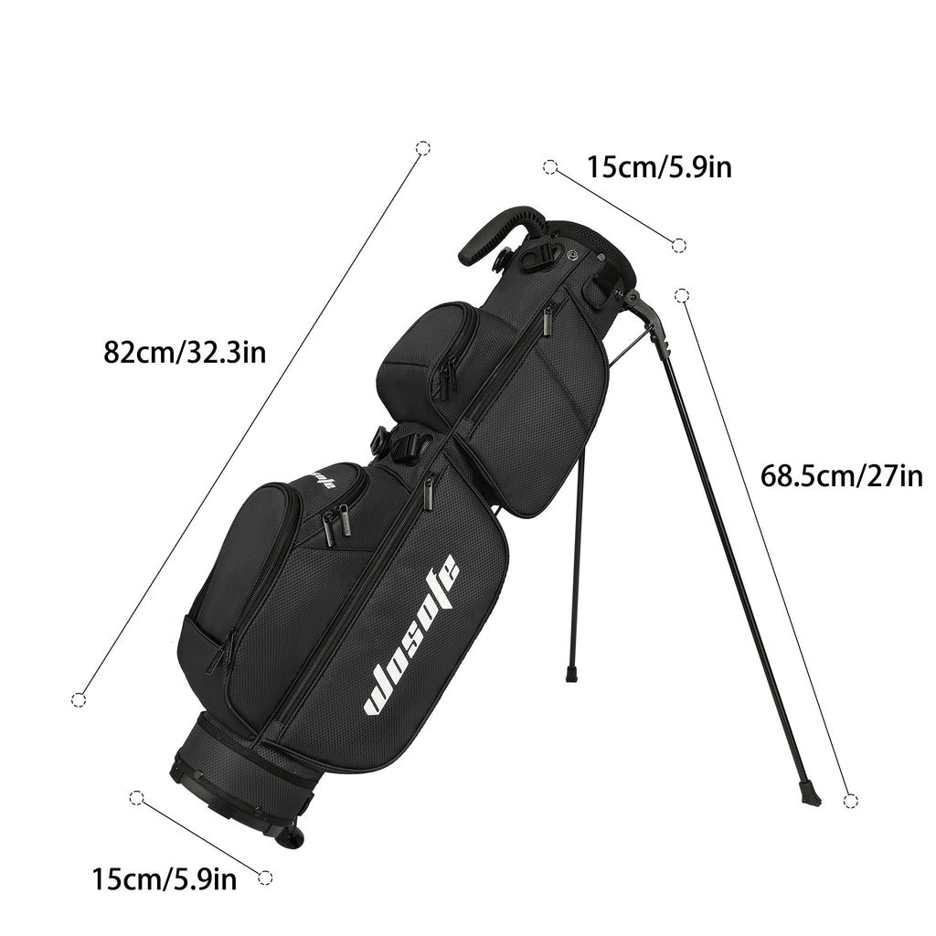 Golf Bag,Golf Stand Bag,for Men Women 3-Way Dividers Lightweight Par 3 Driving Range Executive Courses Portable and Durable with Adjustable and Detachable Dual - Shoulder Straps Rain Cover