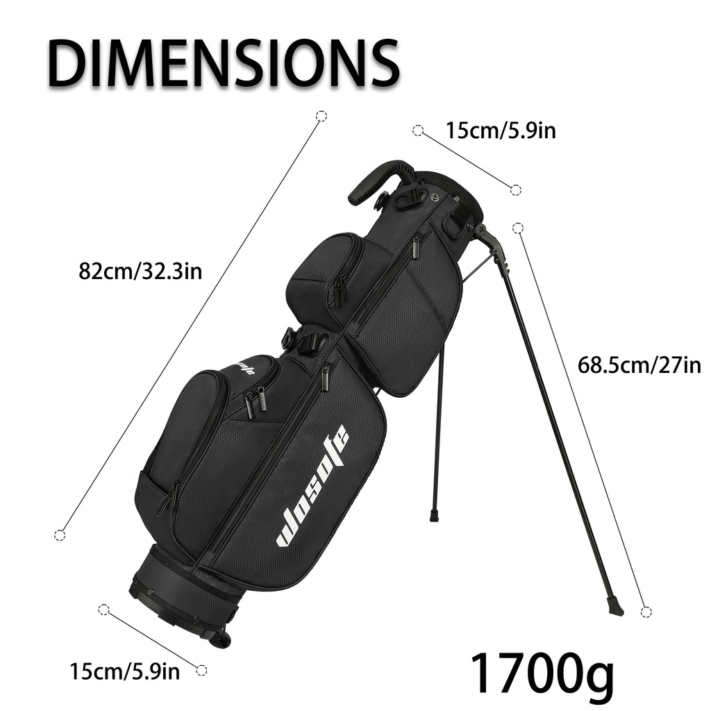 Lightweight 3-Way Golf Stand Bag  Ultra-Portable