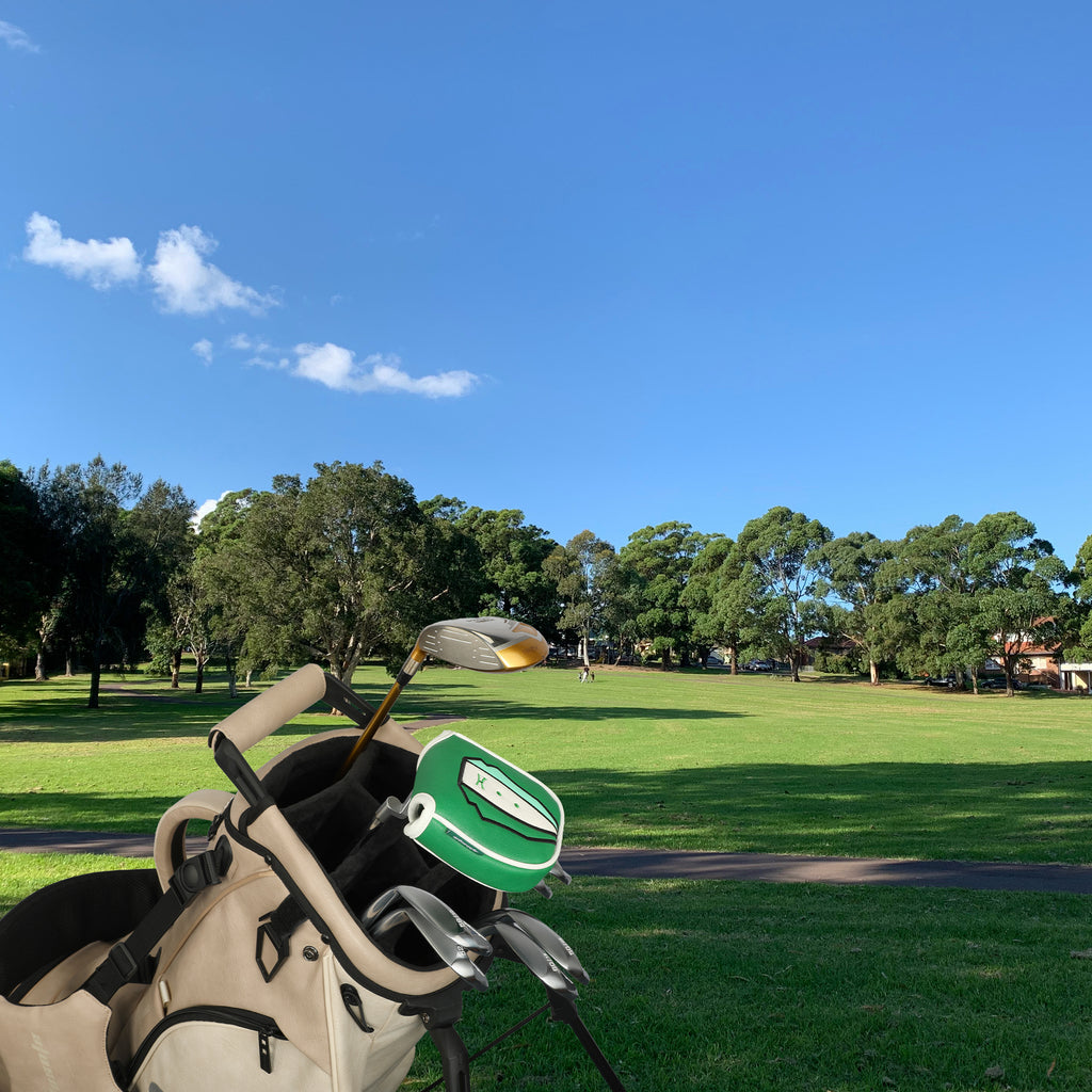 Golf Headcovers Embroidery Premium PU Leather Green Jacket Mallet Putter Cover Magnetic Closure