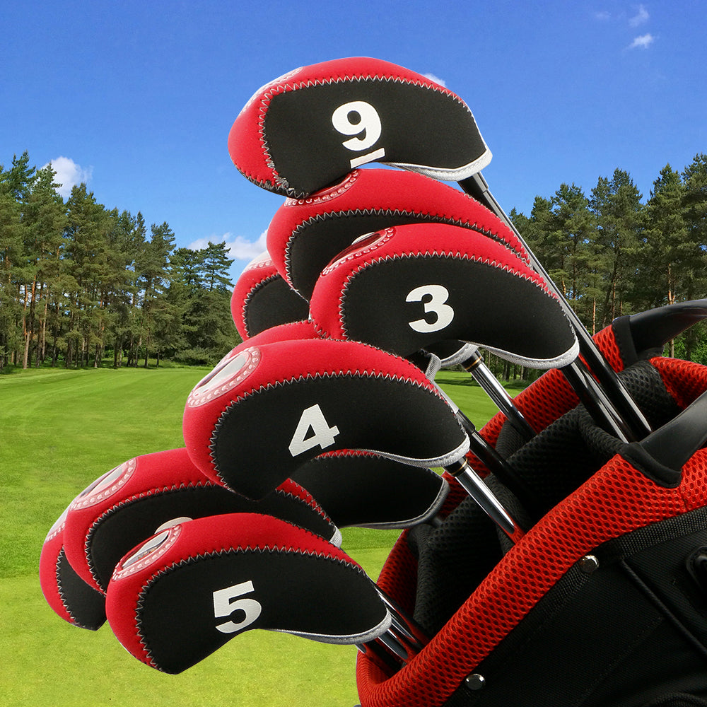 Golf Club Iron Head Covers Set High-quality Neoprene Lightweight Durable 10PCS Protective Covers for Irons
