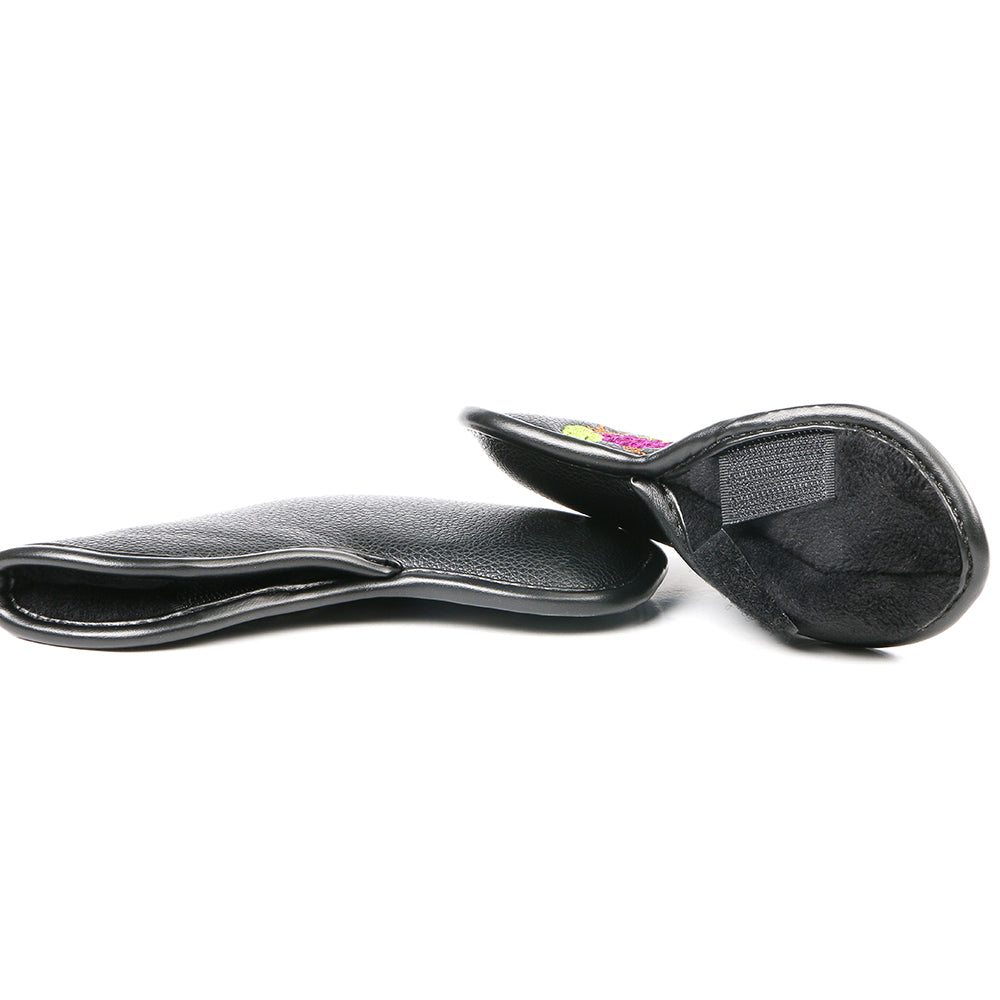 Golf iron headcover 10pcs/set high quality PU waterproof durable protect iron club High-density Embroidery wine glass