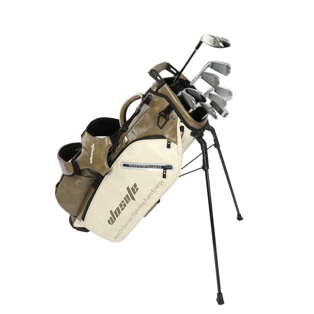Wosofe JM9001 Golf Stand Bag  Premium PU Leather 6-14Way(Free Shipping)