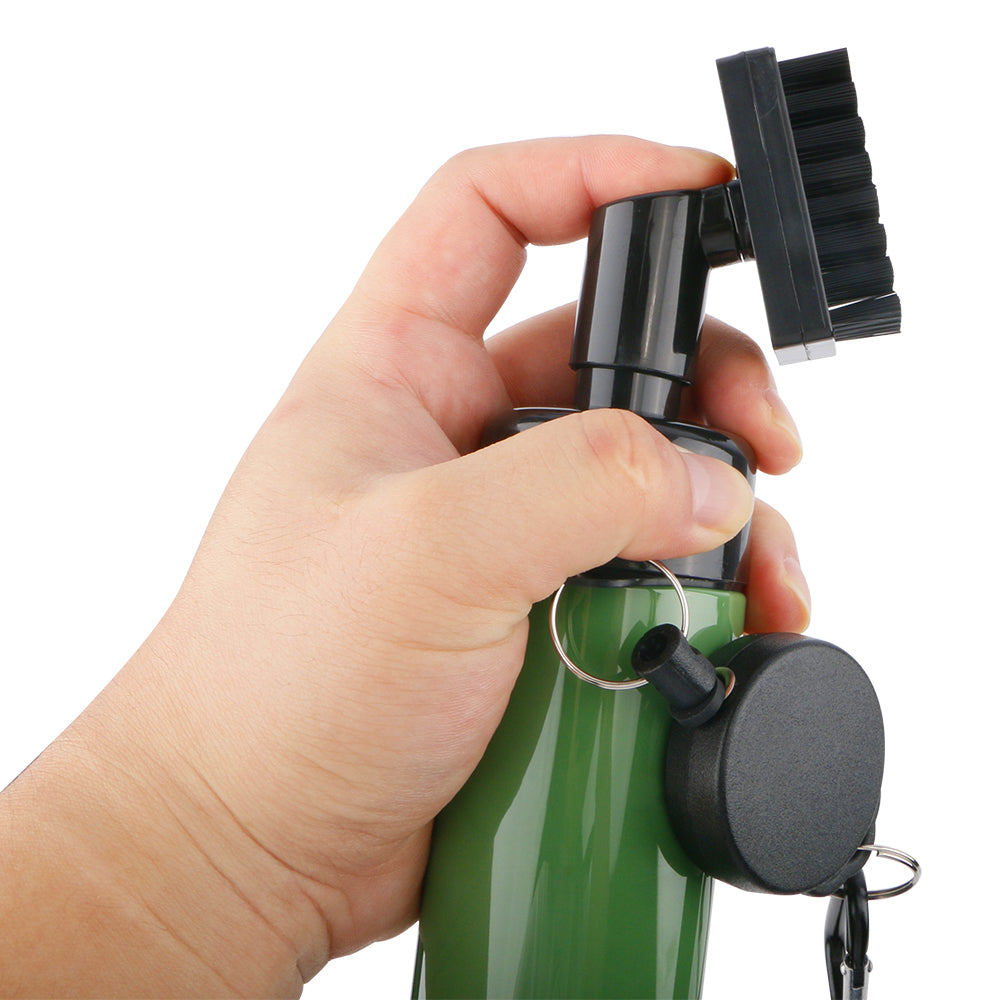 Golf Club Cleaner Brush Leak-Proof Water Spray Bottle for 5 Ounces Of Water Club Head Groove Cleaning Tool
