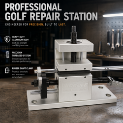 Wosofe Golf Club Grip Kit Shaft Ferrules Head Removal Machine Works Shaft Puller Fitting Workshop Separator Repair Tools for All Club Shafts and Driver Iron Wedge Putter Heads Simple to Operate Golfer - golf works - Professional Golf Equipment