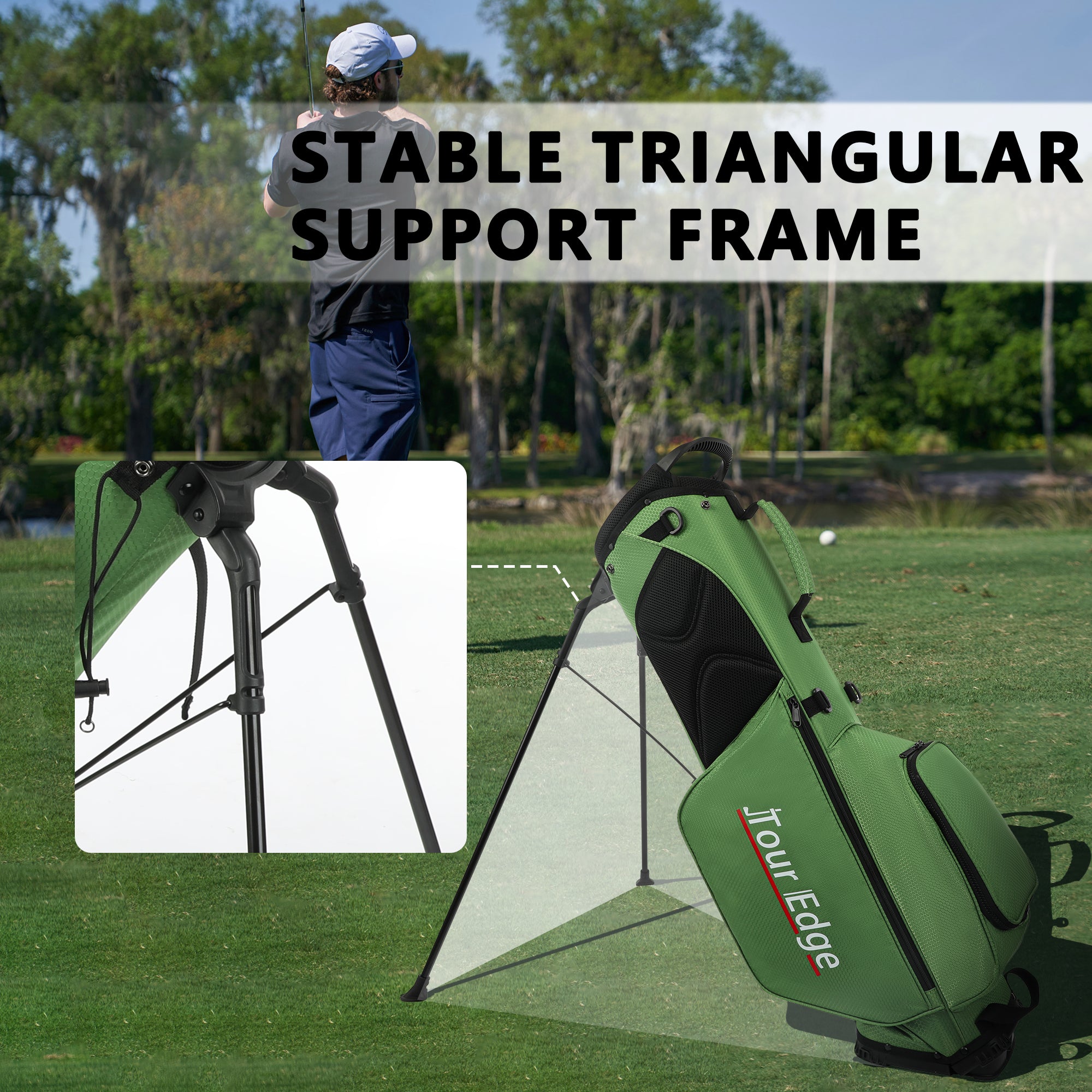 Lightweight Golf Stand Bag with 4-Way Top Divider Waterproof