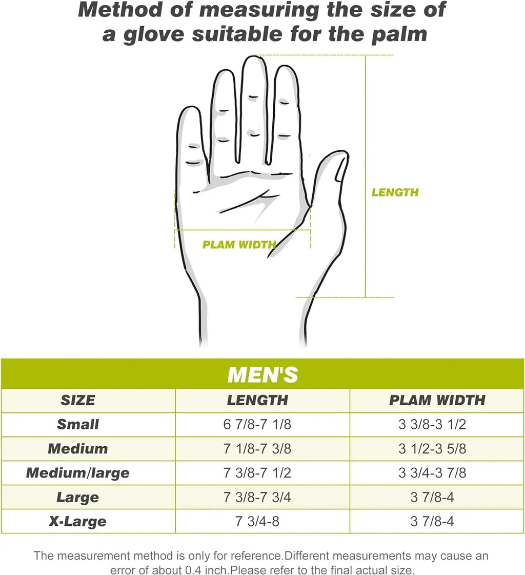 Golf Glove for Men's Left Hand White Soft Leather Breathable Professional Golf Hand Wear