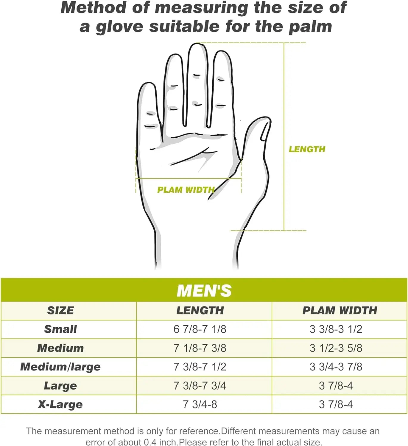 Golf Glove for Men's Left Hand White Soft Leather Breathable Professional Golf Hand Wear