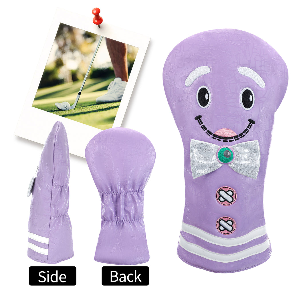 Golf Club Head Cover PU Accessory for #1 Driver And Fairway Wood
