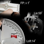 Wosofe Golf Club Head Angle Gauge, Universal Loft & Lie Measurement Tool for Drivers, Irons & Putters, Portable Swing Path Analyzer for Workshop & Training, Precision Alignment Gift for Golfers