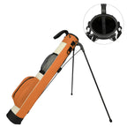 Golf Stand Bag,Lightweight Small Golf Bag,with Dual Strap Easy Carry 2 Way Dividers Multiple Pockets Golf Gun Bag with 2 Golf Wood Head Covers